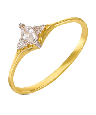 Oval stone engagement ring