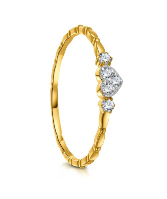 Gold ring HEART