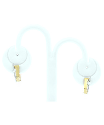 14k gold earrings with zirconia