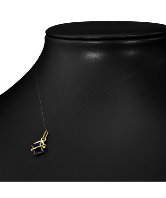 Gold black pendant Headband
