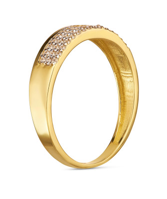 14k gold ring with cubic zirconia