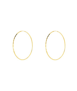 Gold Hoop Earrings Eclat diameter 3.0cm