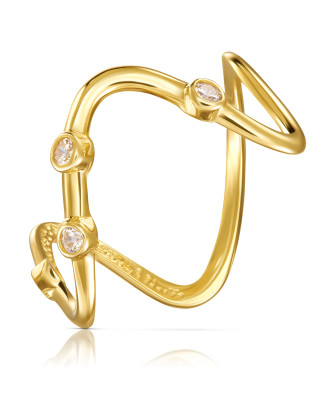 8k gold ring unusual shape