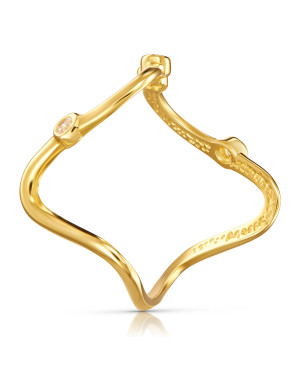 8k gold ring unusual shape