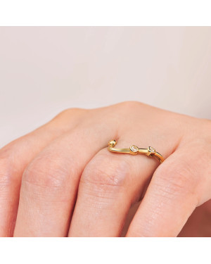 8k gold ring unusual shape