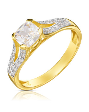 Large ring stone cubic zirconia 8k