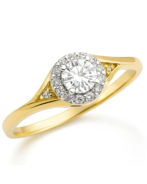 Classic 14k ring with cubic zirconia