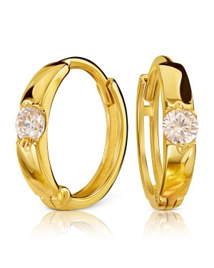 Gold hoop earrings 8k