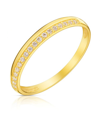 Ring with cubic zirconia 8k
