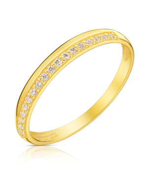 Ring with cubic zirconia 8k