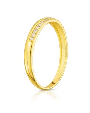 Ring with cubic zirconia 8k