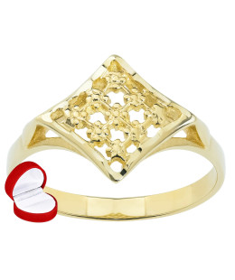 14k gold openwork ring