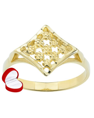 14k gold openwork ring
