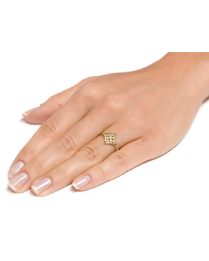 14k gold openwork ring