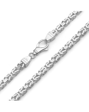 Sterling Silver Byzantine Chain 50cm