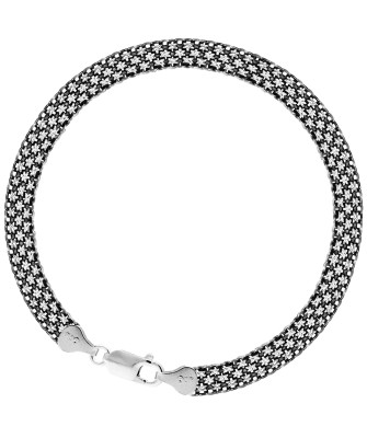 Silver bracelet BISMARCK black