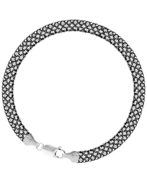 Silver bracelet BISMARCK black