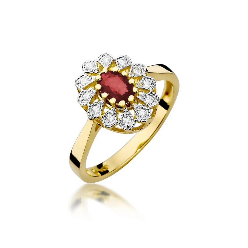 Gold ring with ruby 0.60 ct Gold ring with ruby 0.60 ct