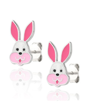 Silver Children’s Bunny Earrings