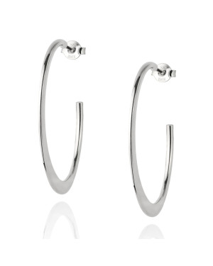 Sterling Silver Half Hoop Earrings