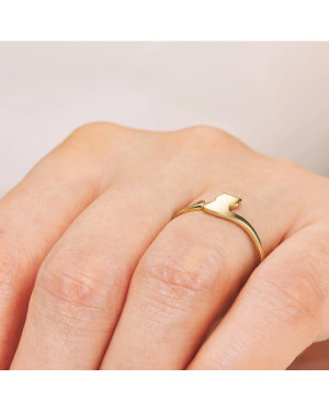 Cat ring 14k