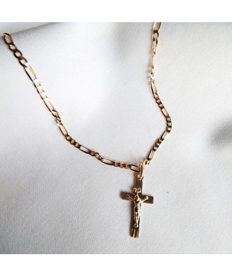 BEAUTIFUL GOLDEN CROSS diamond-cut Baptism Communion