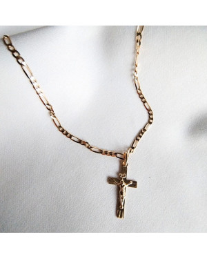 BEAUTIFUL GOLDEN CROSS diamond-cut Baptism Communion
