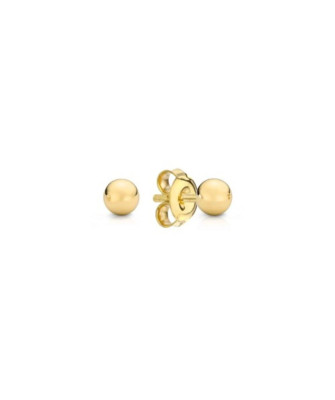 Gold earrings BALLS 14k test