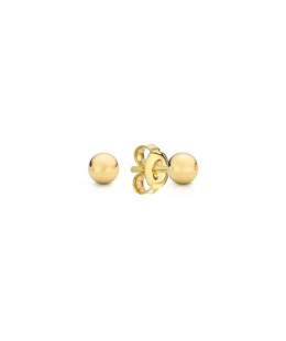 Gold earrings BALLS 14k test