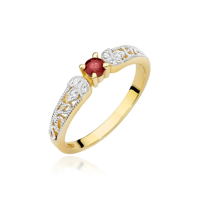 Gold ruby ring 0.15 ct Gold ruby ring 0.15 ct