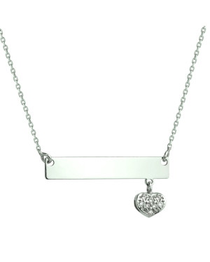 Silver necklace INFINITY "Just for You" with cubic zirconia