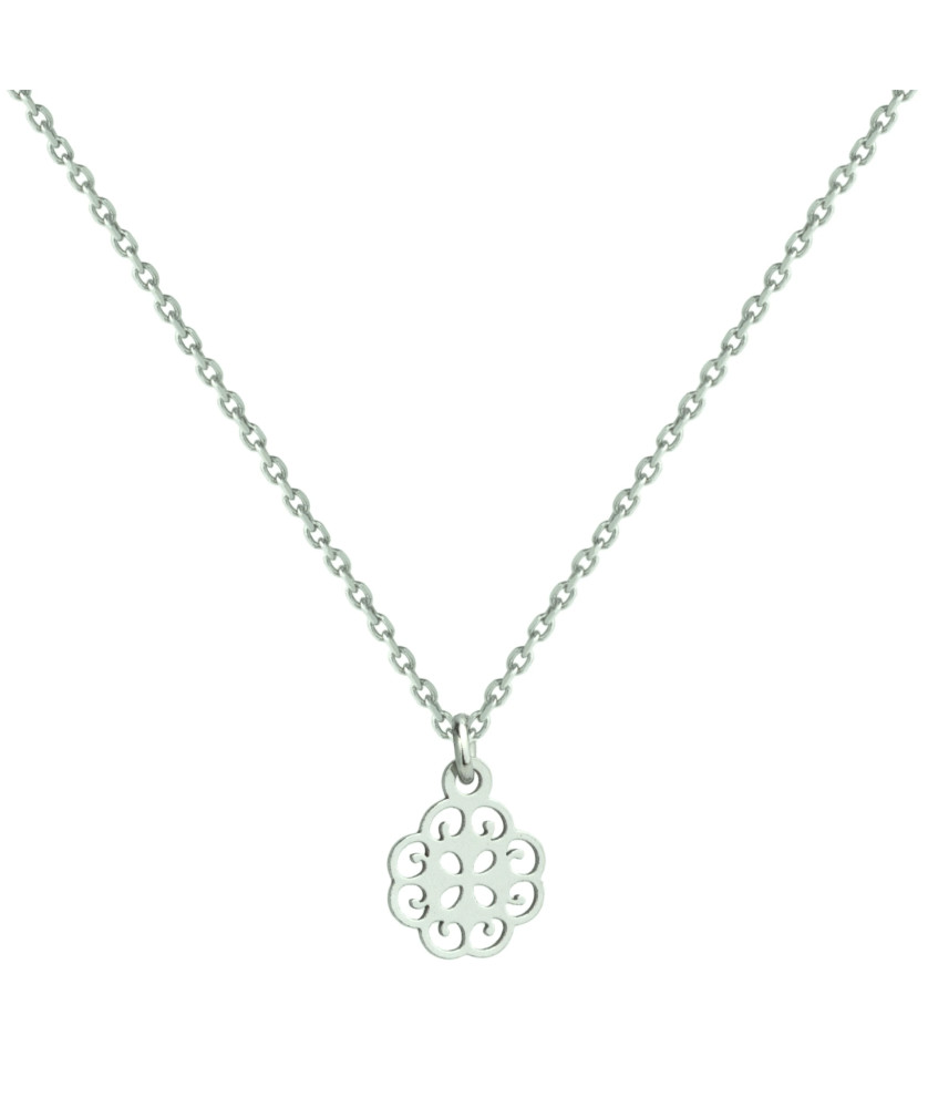 Silver filigree necklace FLOWER