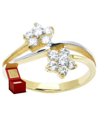 14k gold flower ring