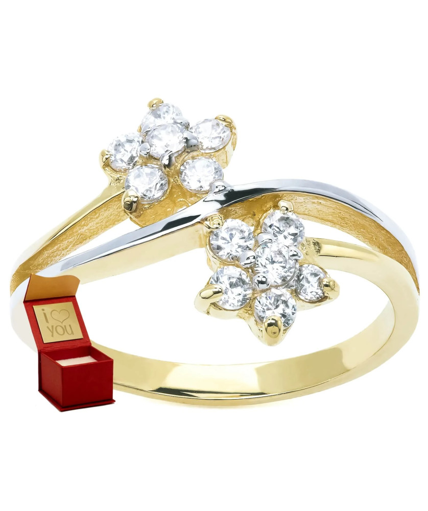 14k gold flower ring