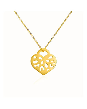 Gold celebrity Heart Filigree