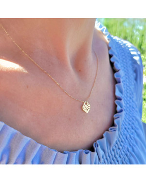 Gold celebrity Heart Filigree