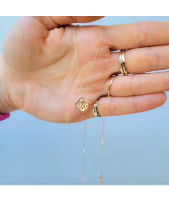 Gold celebrity Heart Filigree