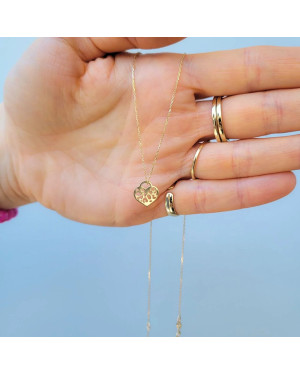 Gold celebrity Heart Filigree