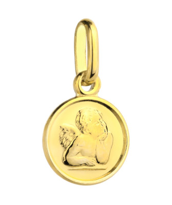 Small angel pendant 14k