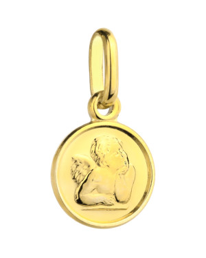 Small angel pendant 14k