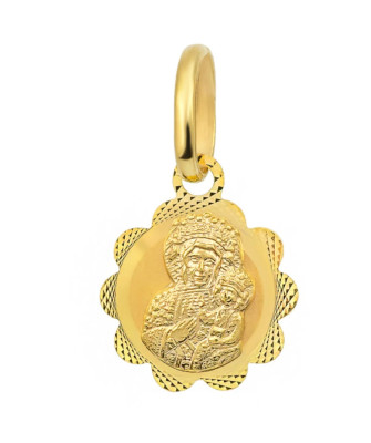 Medal Mother of God of Częstochowa circle pr. 14k