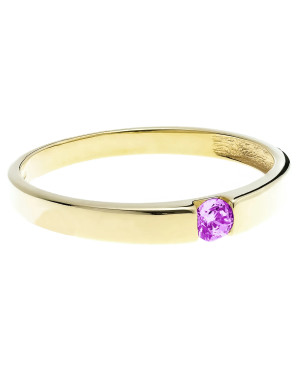 Ring band purple stone