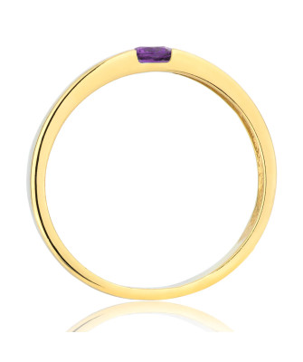 Ring band purple stone