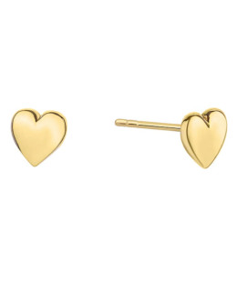 Gold heart earrings