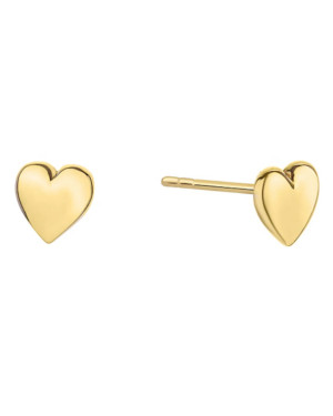 Gold heart earrings