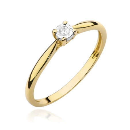 Diamond engagement ring 0.03 ct