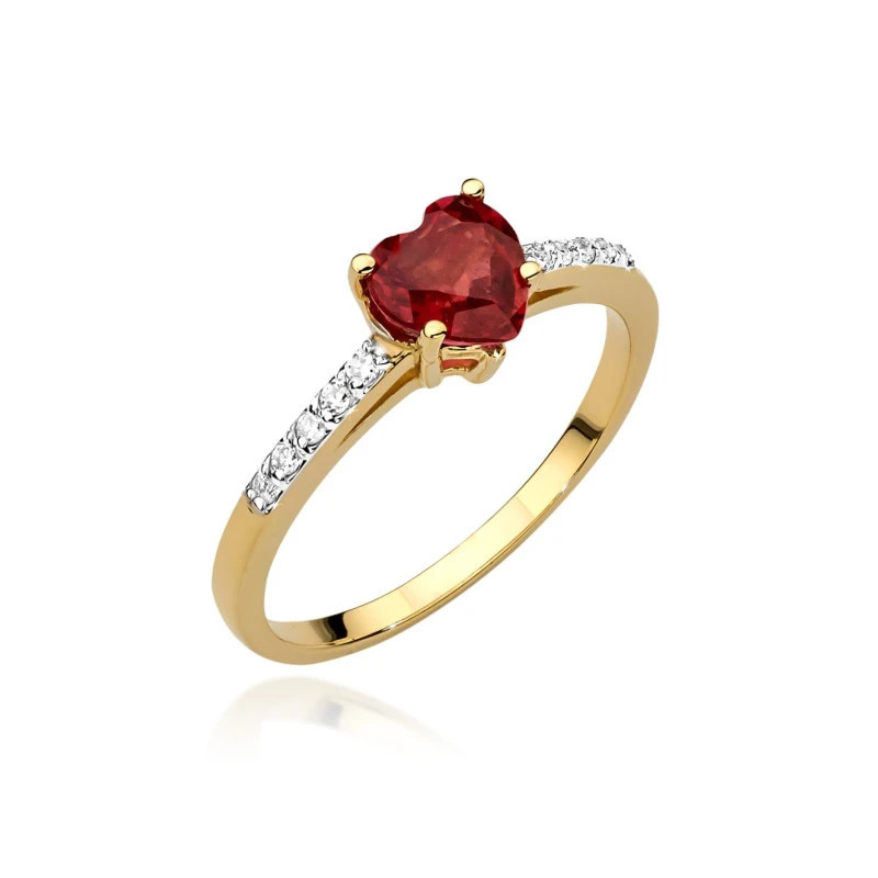 Engagement ring with ruby 585 Engagement ring with ruby 585