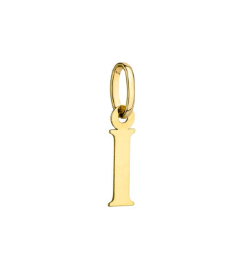 Gold pendant letter I
