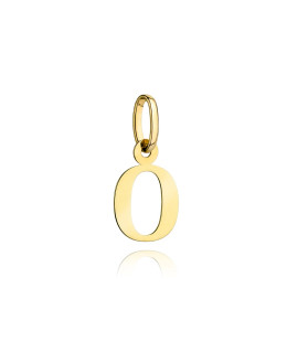 Gold pendant letter O