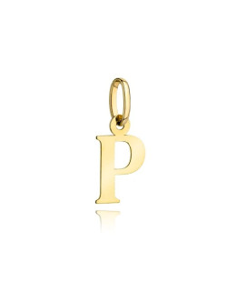 Gold pendant letter P